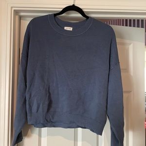 Plain blue sweater